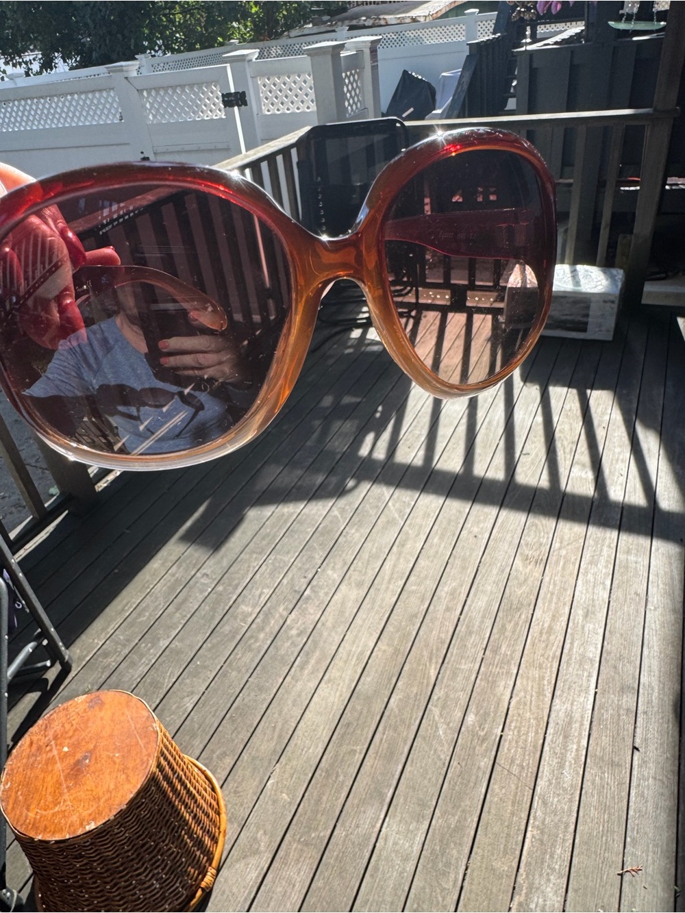 Oversized Brown Gradient Women's Sunglasses